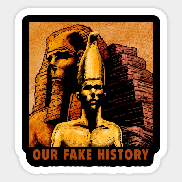 Pyramid Sticker by Our Fake History